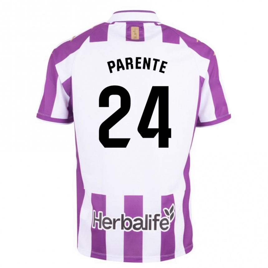 Vyrai Iago Parente #24 Violetinė Spalva Namų Marškinėliai 2023/24 T-Shirt