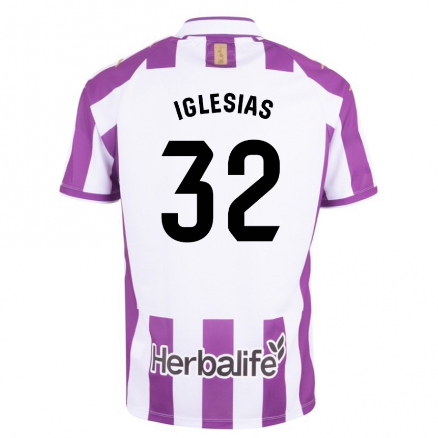 Vyrai Koke Iglesias #32 Violetinė Spalva Namų Marškinėliai 2023/24 T-Shirt