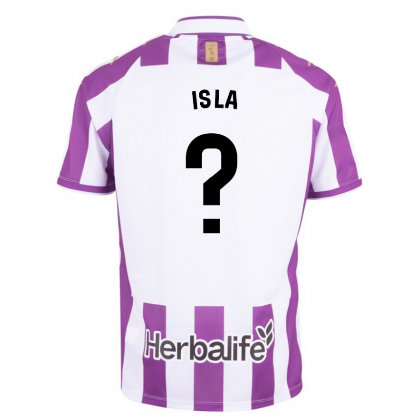 Vyrai Cristian Isla #0 Violetinė Spalva Namų Marškinėliai 2023/24 T-Shirt