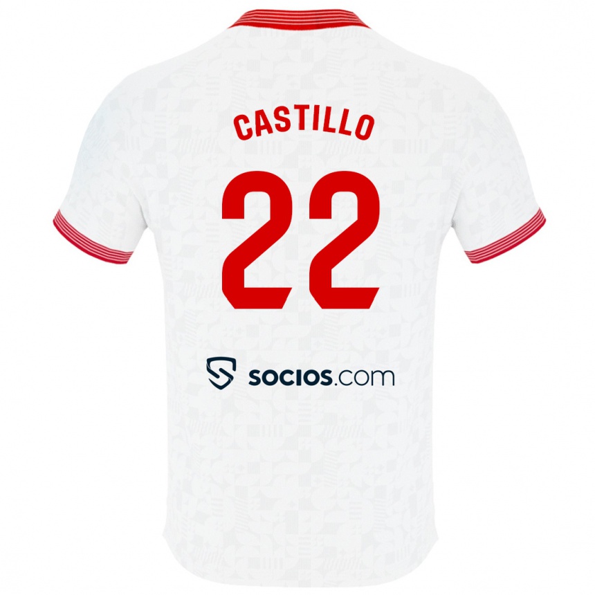 Vyrai José Castillo #22 Baltas Namų Marškinėliai 2023/24 T-Shirt