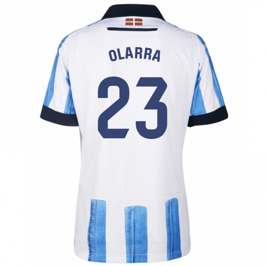 Vyrai Aimar Olarra #23 Mėlyna Balta Namų Marškinėliai 2023/24 T-Shirt