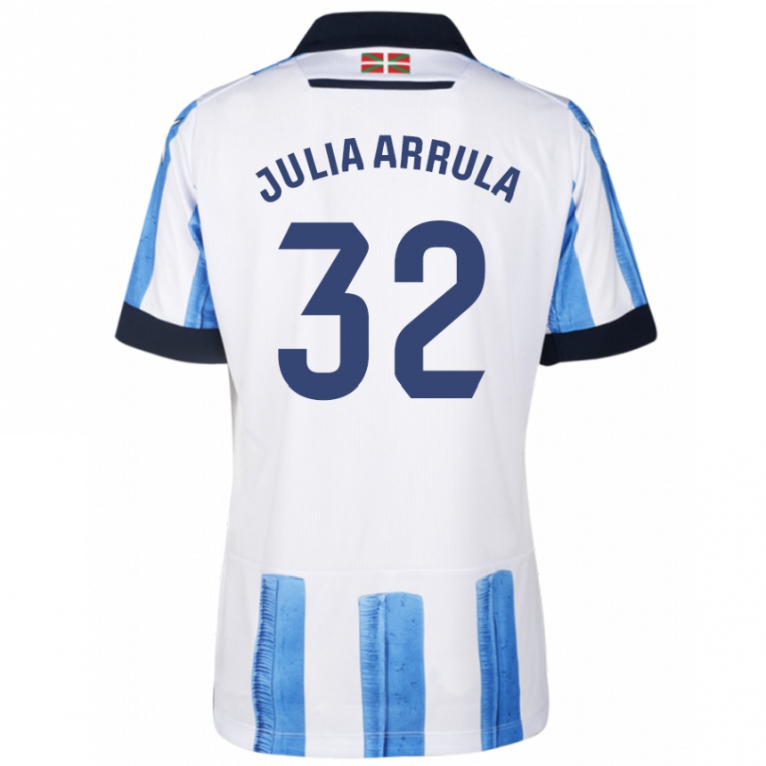 Vyrai Julia Arrula #32 Mėlyna Balta Namų Marškinėliai 2023/24 T-Shirt