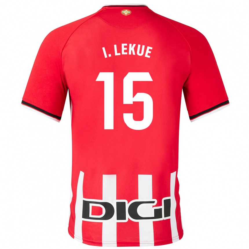 Vyrai Iñigo Lekue #15 Raudona Namų Marškinėliai 2023/24 T-Shirt