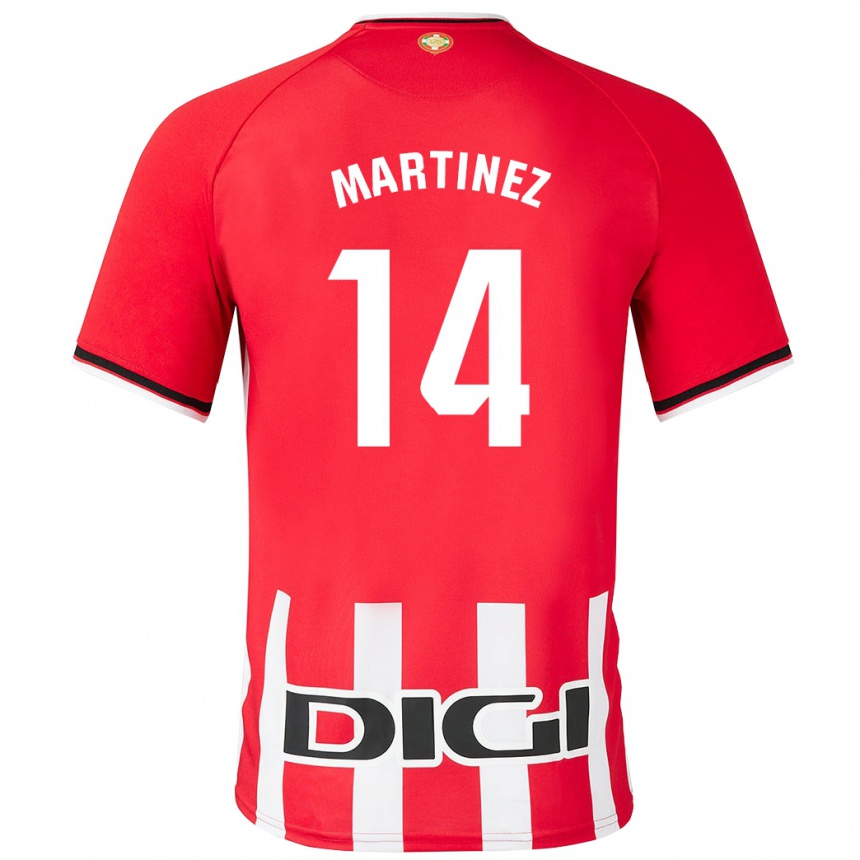 Vyrai Pablo Martínez #14 Raudona Namų Marškinėliai 2023/24 T-Shirt