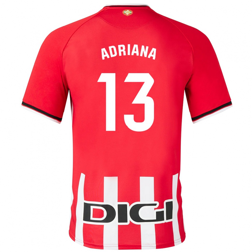 Vyrai Adriana Nanclares Romero #13 Raudona Namų Marškinėliai 2023/24 T-Shirt