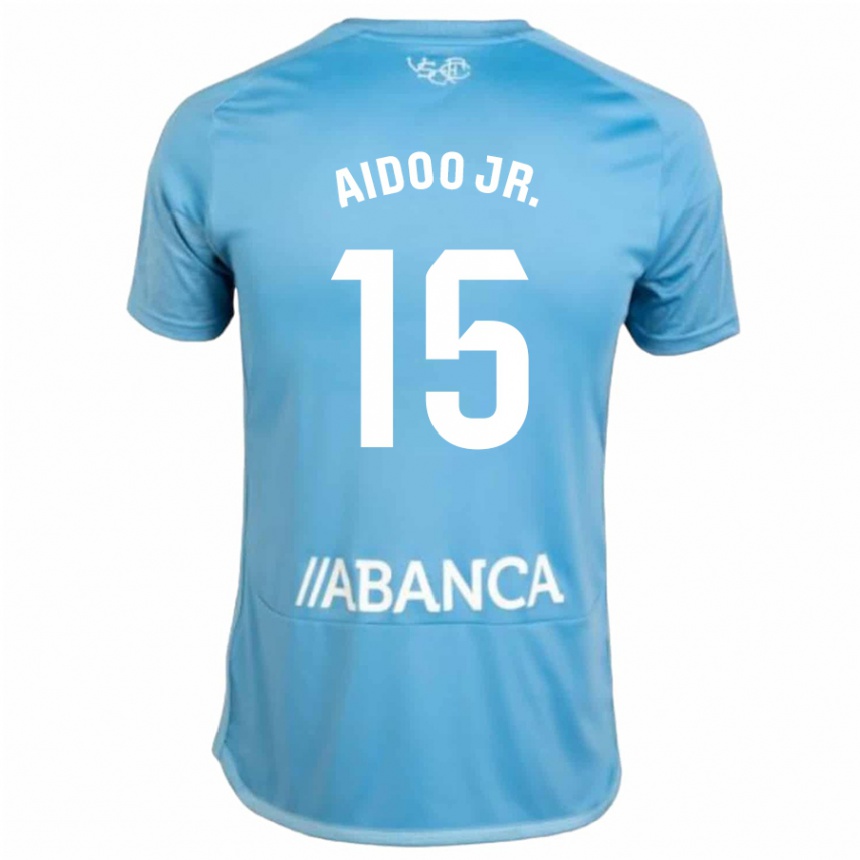 Vyrai Joseph Aidoo #15 Mėlyna Namų Marškinėliai 2023/24 T-Shirt