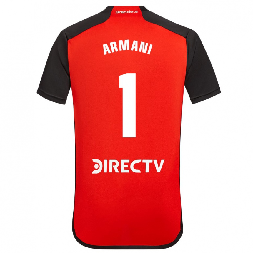 Vyrai Franco Armani #1 Raudona Išvykos Marškinėliai 2023/24 T-Shirt