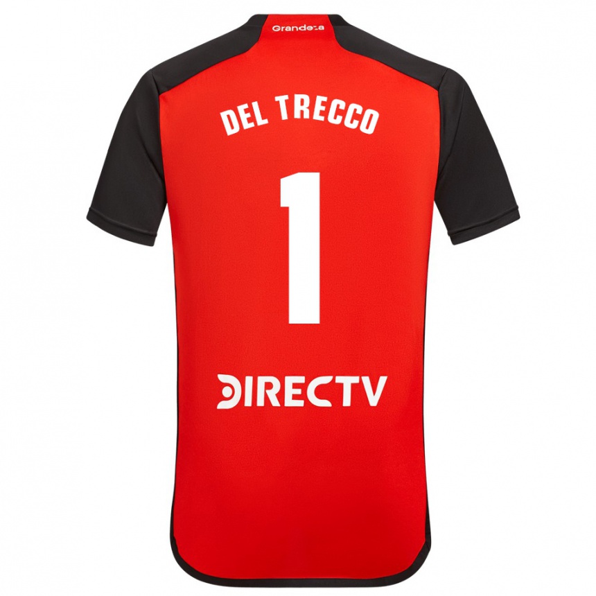Vyrai Martina Del Trecco #1 Raudona Išvykos Marškinėliai 2023/24 T-Shirt
