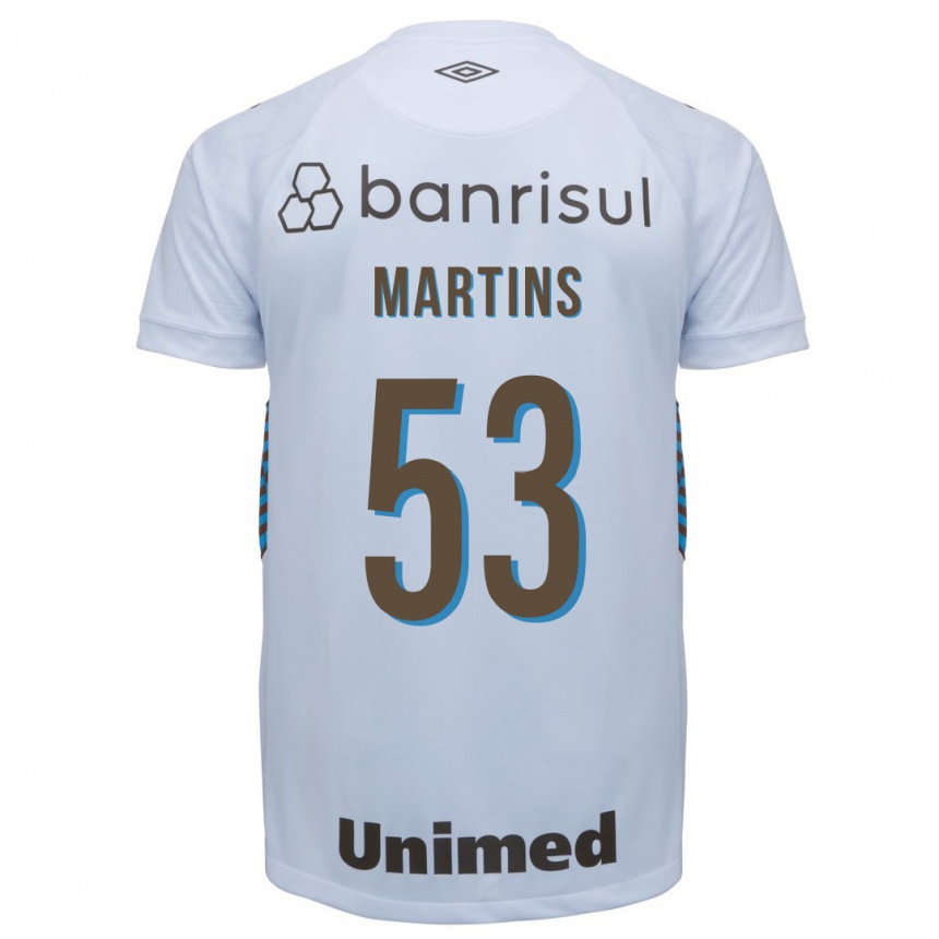 Vyrai Gustavo Martins #53 Baltas Išvykos Marškinėliai 2023/24 T-Shirt