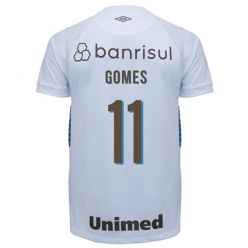Vyrai Gustavo Gomes #11 Baltas Išvykos Marškinėliai 2023/24 T-Shirt