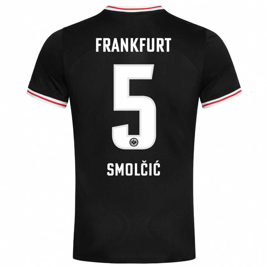 Vyrai Hrvoje Smolcic #5 Juoda Išvykos Marškinėliai 2023/24 T-Shirt