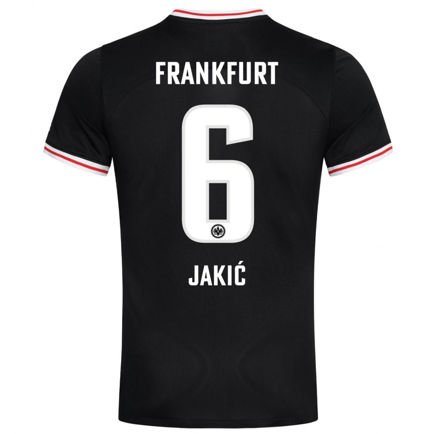 Vyrai Kristijan Jakic #6 Juoda Išvykos Marškinėliai 2023/24 T-Shirt