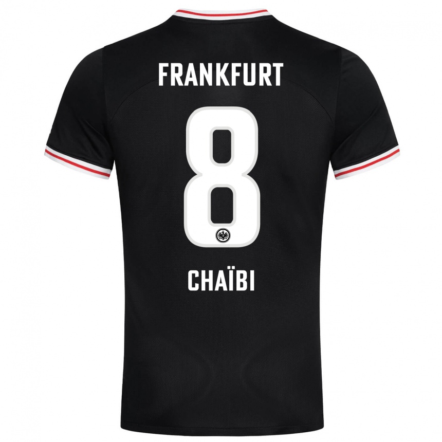 Vyrai Farès Chaïbi #8 Juoda Išvykos Marškinėliai 2023/24 T-Shirt