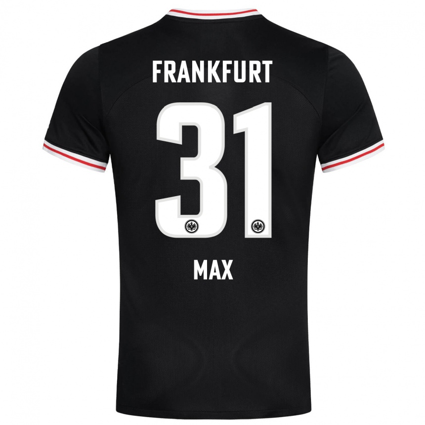 Vyrai Philipp Max #31 Juoda Išvykos Marškinėliai 2023/24 T-Shirt