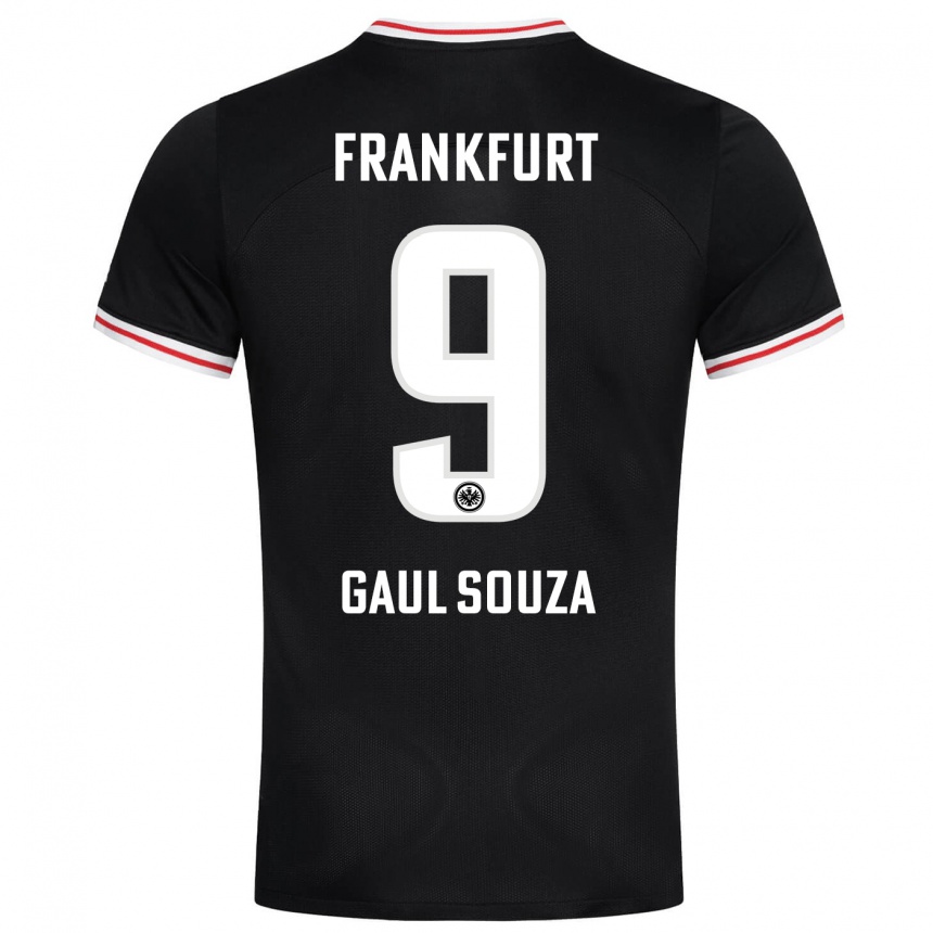 Vyrai Alessandro Gaul Souza #9 Juoda Išvykos Marškinėliai 2023/24 T-Shirt