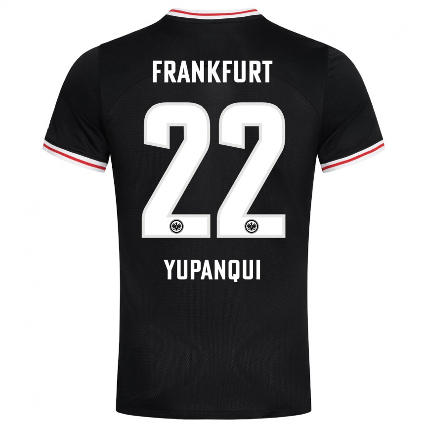 Vyrai Philipp Eisele Yupanqui #22 Juoda Išvykos Marškinėliai 2023/24 T-Shirt