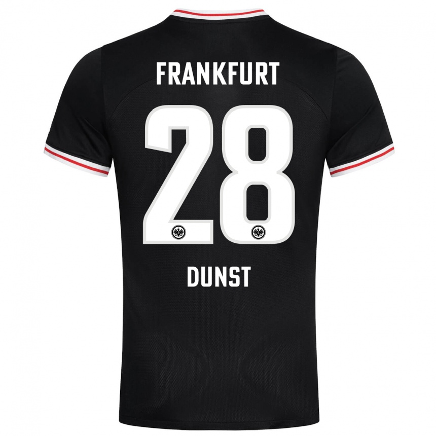 Vyrai Barbara Dunst #28 Juoda Išvykos Marškinėliai 2023/24 T-Shirt