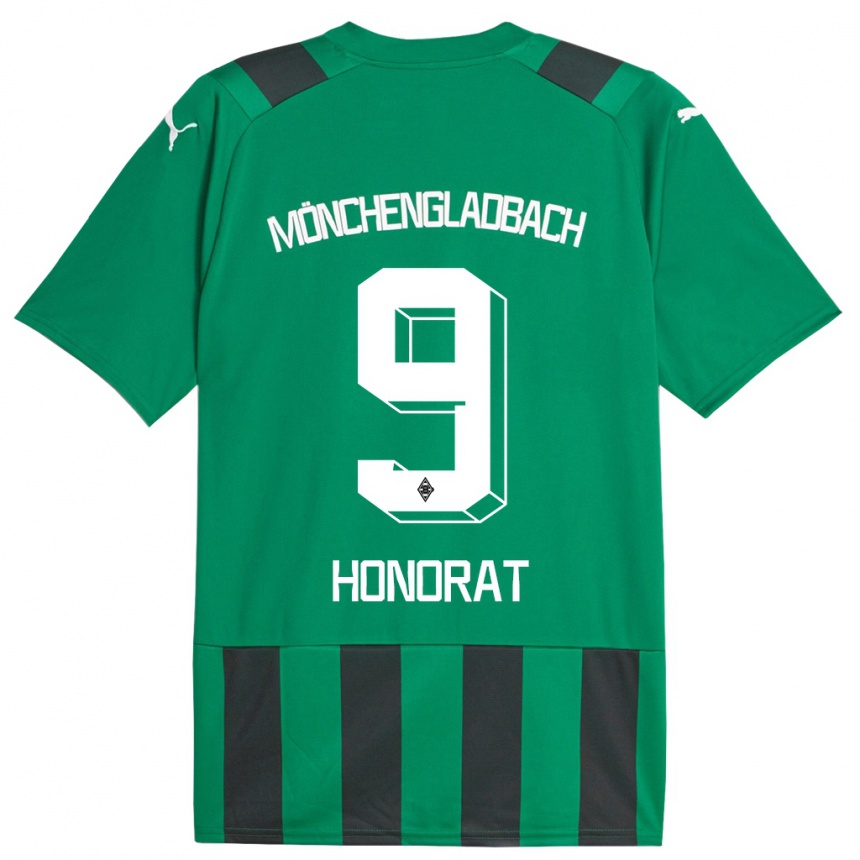 Vyrai Franck Honorat #9 Juoda Žalia Išvykos Marškinėliai 2023/24 T-Shirt