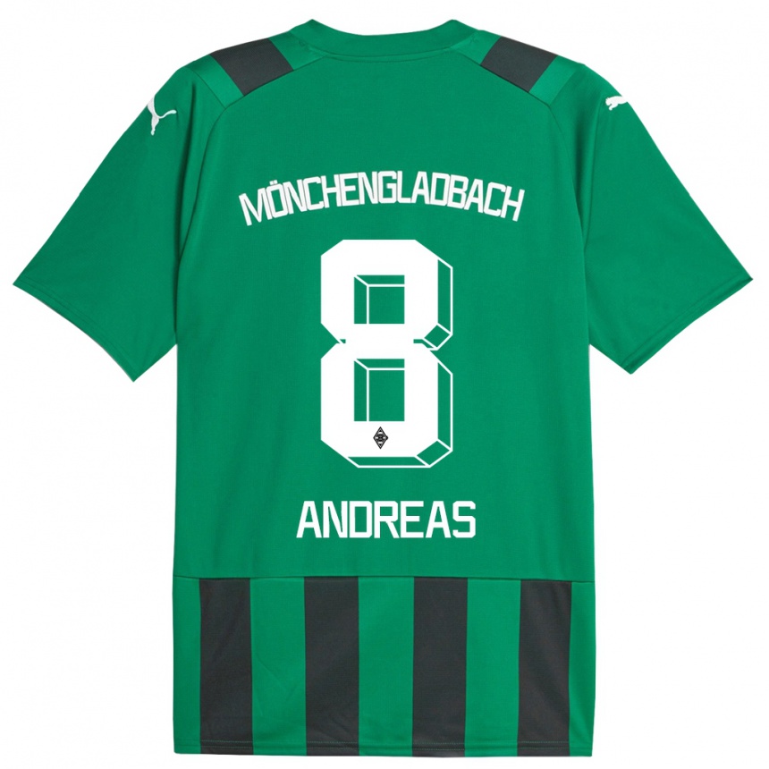 Vyrai Noah Andreas #8 Juoda Žalia Išvykos Marškinėliai 2023/24 T-Shirt