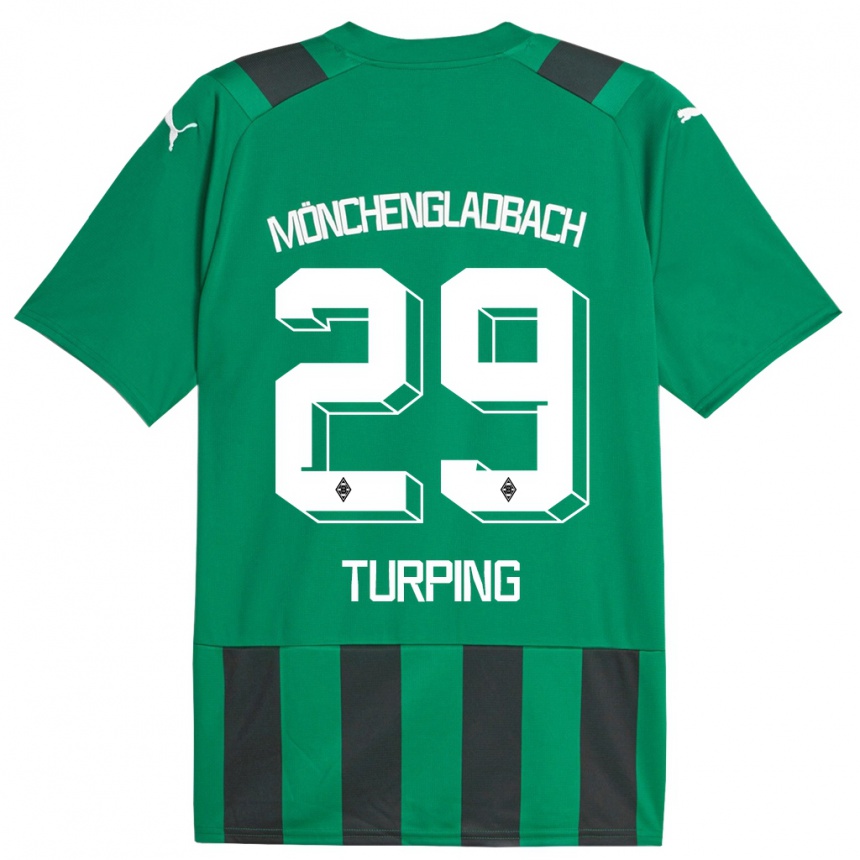 Vyrai Selim Turping #29 Juoda Žalia Išvykos Marškinėliai 2023/24 T-Shirt