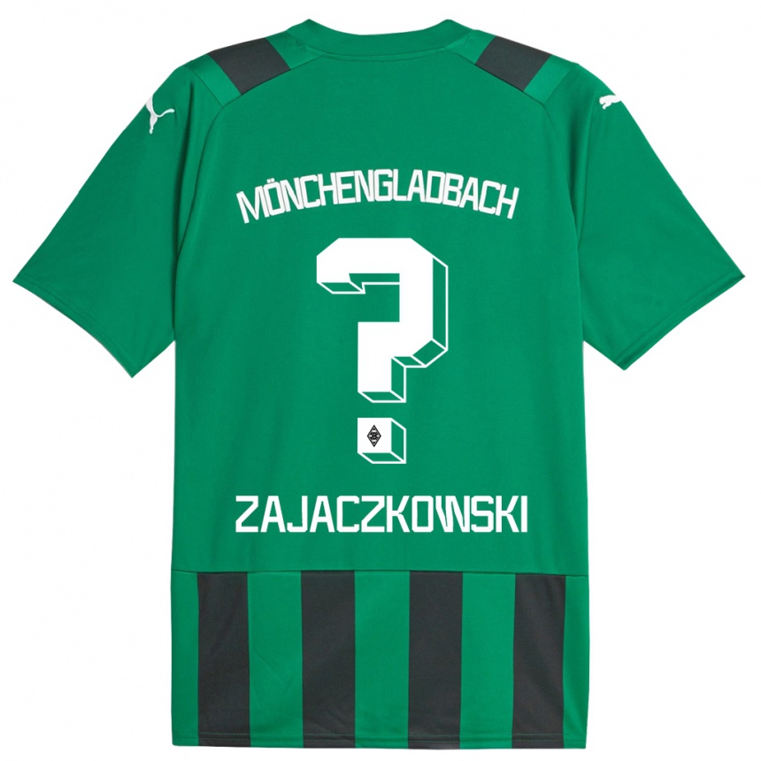 Vyrai Vincent Zajaczkowski #0 Juoda Žalia Išvykos Marškinėliai 2023/24 T-Shirt