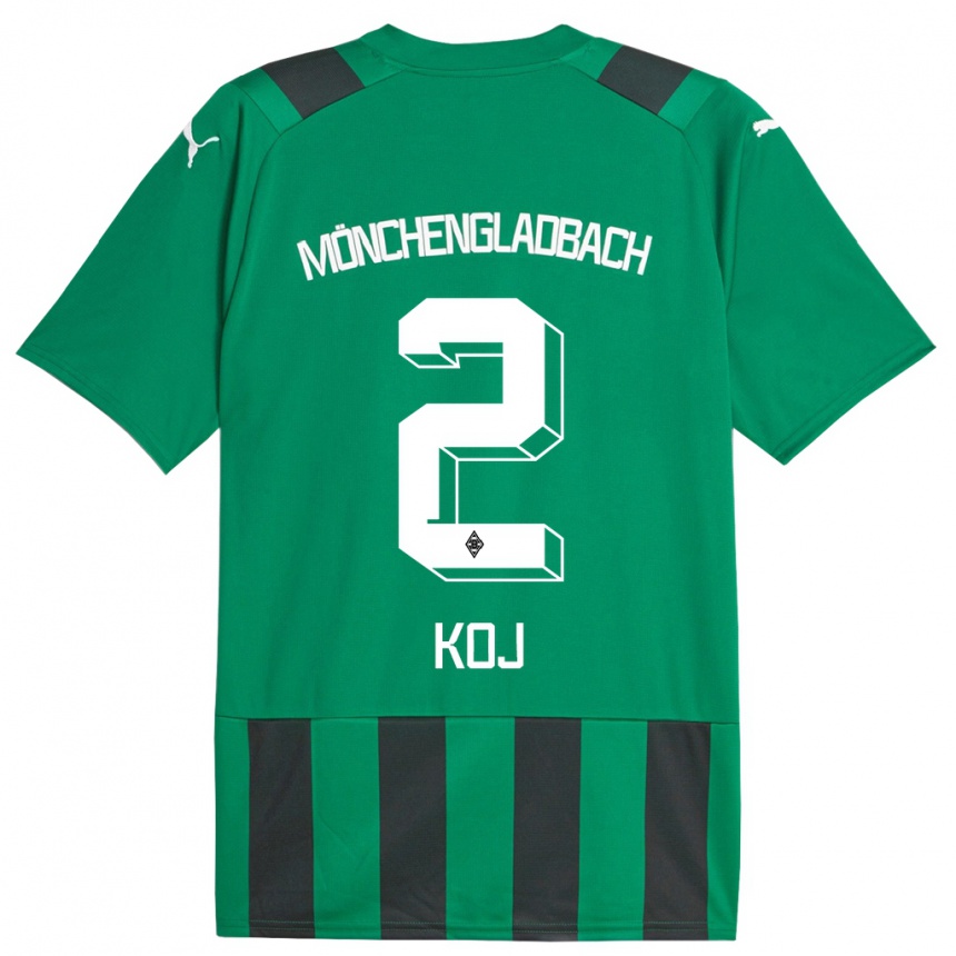 Vyrai Julia Koj #2 Juoda Žalia Išvykos Marškinėliai 2023/24 T-Shirt