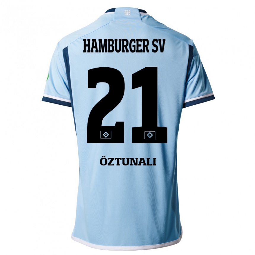 Vyrai Levin Öztunali #21 Mėlyna Išvykos Marškinėliai 2023/24 T-Shirt