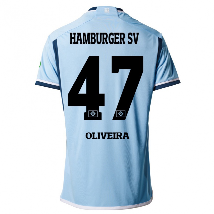 Vyrai Nicolas Oliveira #47 Mėlyna Išvykos Marškinėliai 2023/24 T-Shirt