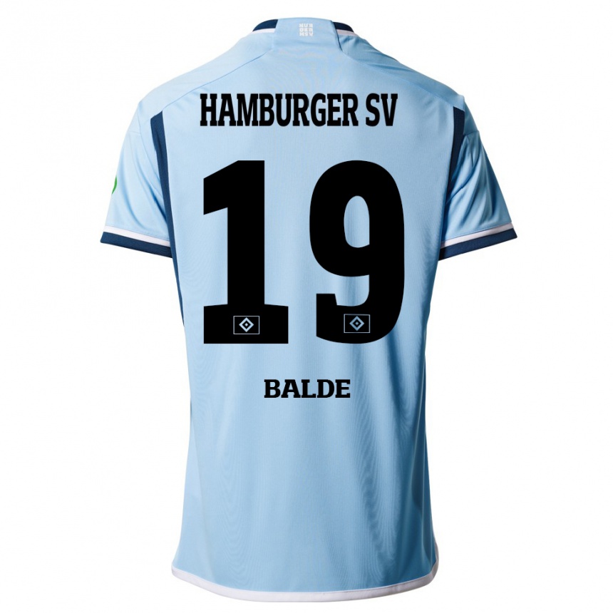 Vyrai Saido Balde #19 Mėlyna Išvykos Marškinėliai 2023/24 T-Shirt