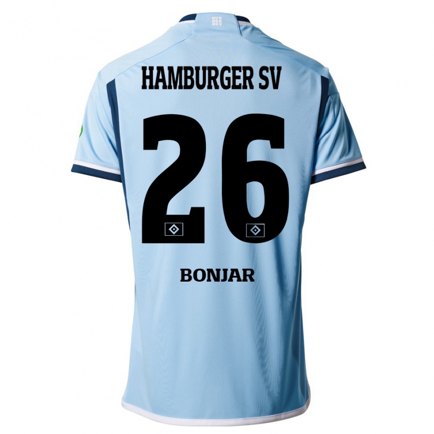 Vyrai Amir Bonjar #26 Mėlyna Išvykos Marškinėliai 2023/24 T-Shirt