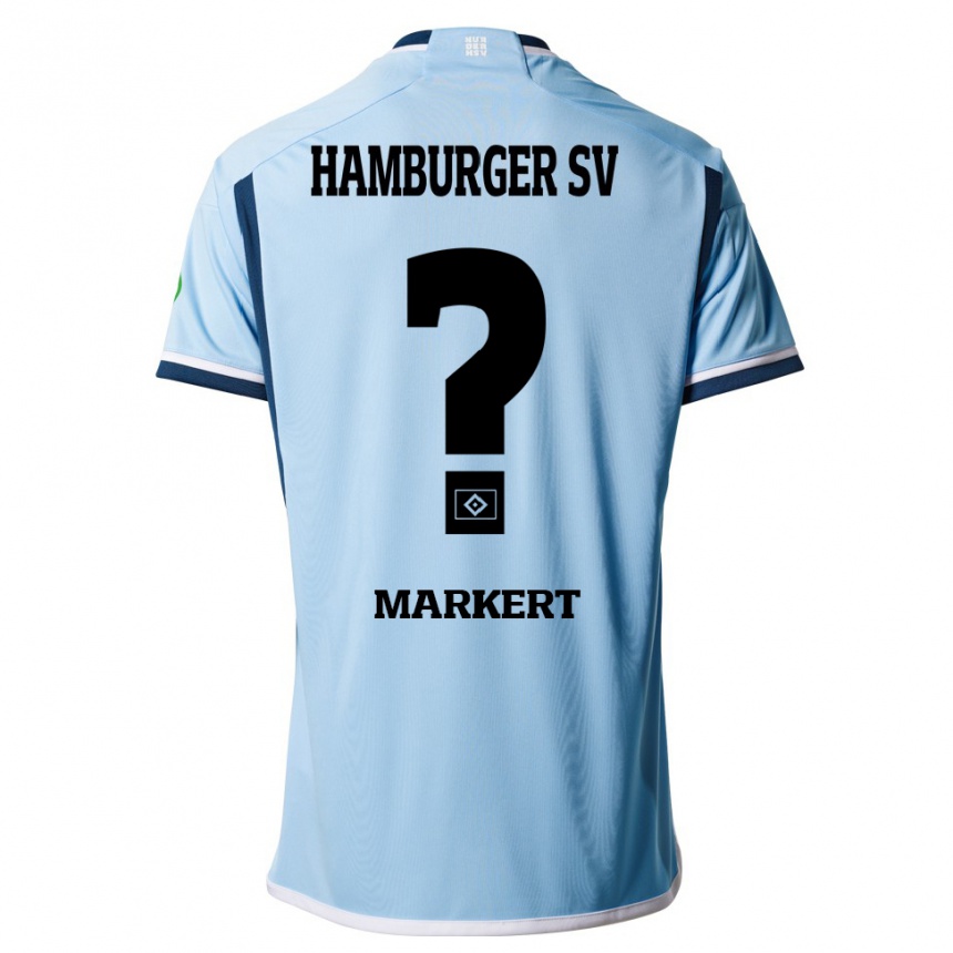 Vyrai John-Lee Markert #0 Mėlyna Išvykos Marškinėliai 2023/24 T-Shirt