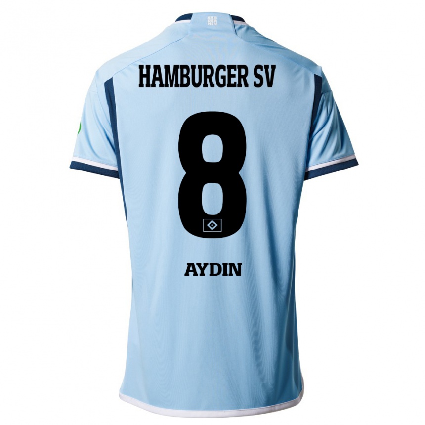 Vyrai Songül Aydin #8 Mėlyna Išvykos Marškinėliai 2023/24 T-Shirt