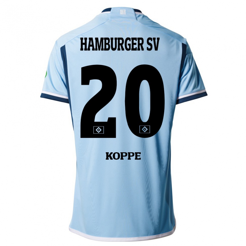 Vyrai Katharina Köppe #20 Mėlyna Išvykos Marškinėliai 2023/24 T-Shirt