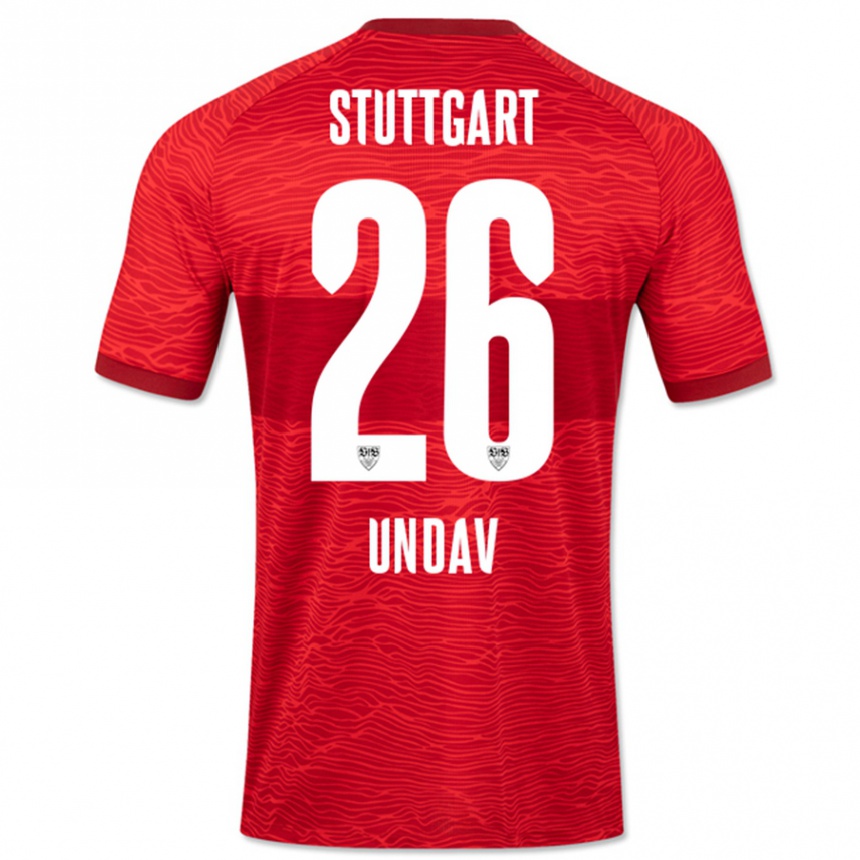 Vyrai Deniz Undav #26 Raudona Išvykos Marškinėliai 2023/24 T-Shirt