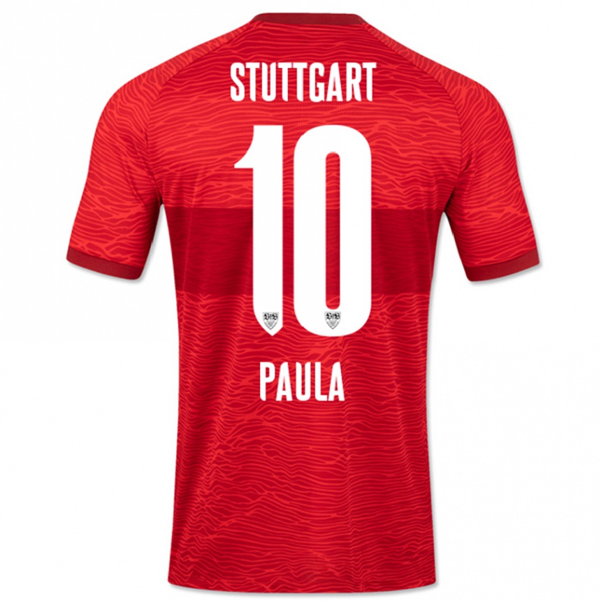 Vyrai Raul Paula #10 Raudona Išvykos Marškinėliai 2023/24 T-Shirt