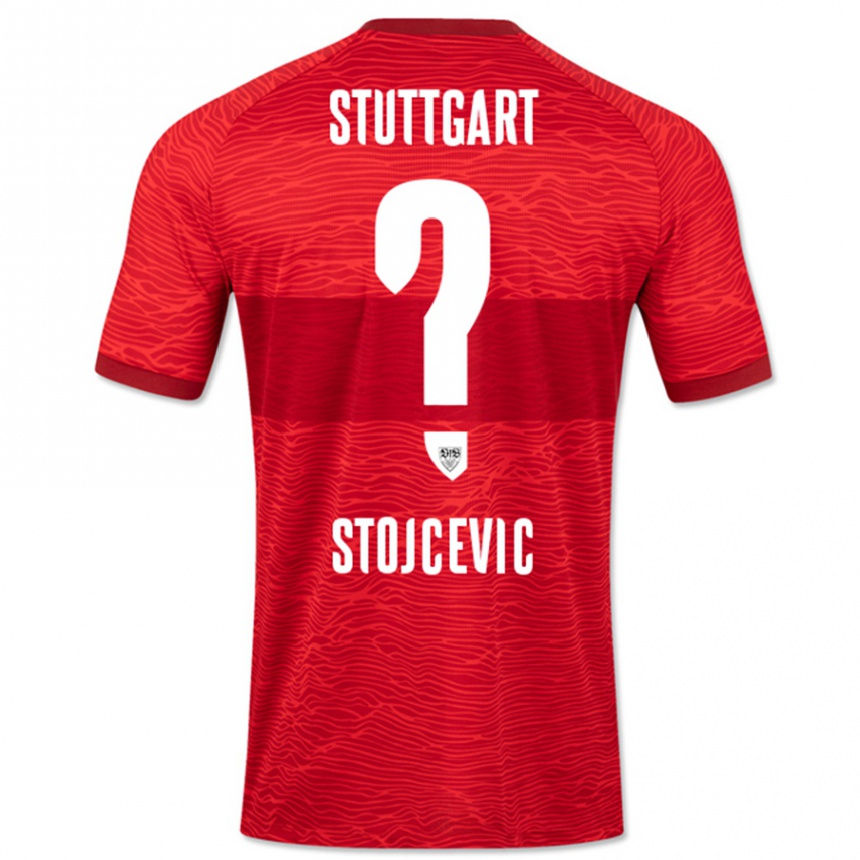 Vyrai Martin Stojcevic #0 Raudona Išvykos Marškinėliai 2023/24 T-Shirt