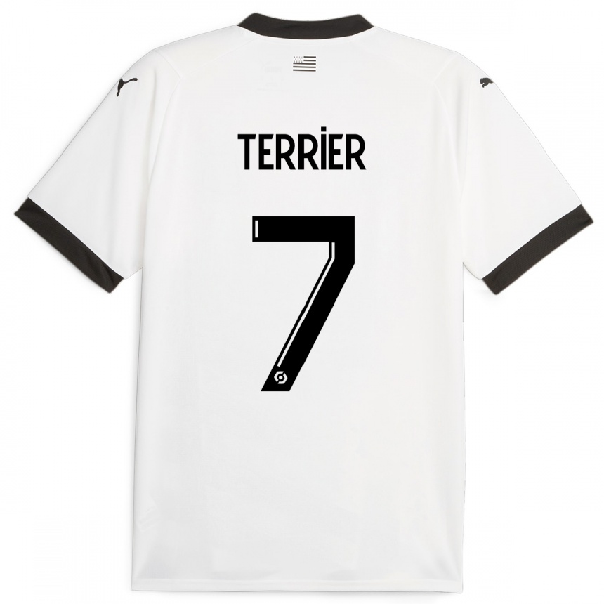 Vyrai Martin Terrier #7 Baltas Išvykos Marškinėliai 2023/24 T-Shirt