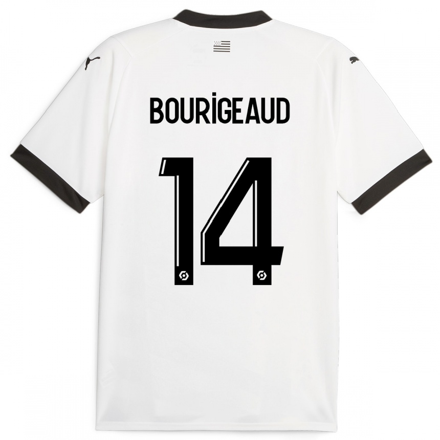 Vyrai Benjamin Bourigeaud #14 Baltas Išvykos Marškinėliai 2023/24 T-Shirt