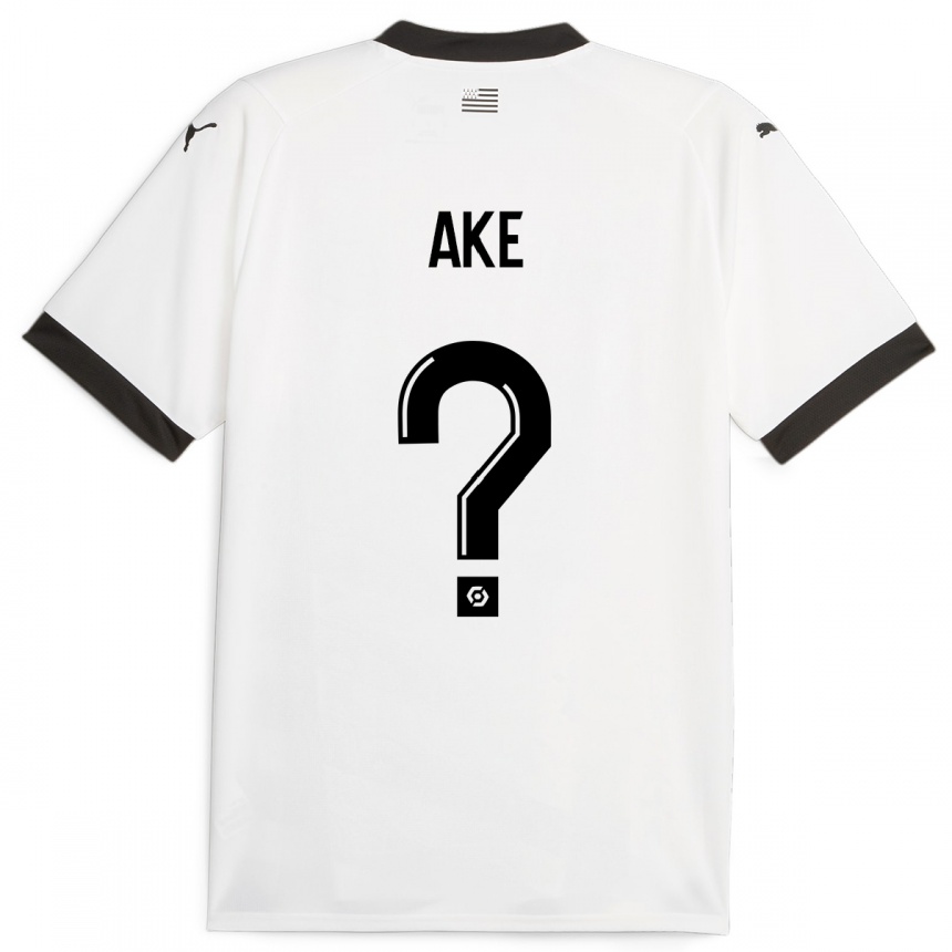 Vyrai Junior Ake #0 Baltas Išvykos Marškinėliai 2023/24 T-Shirt