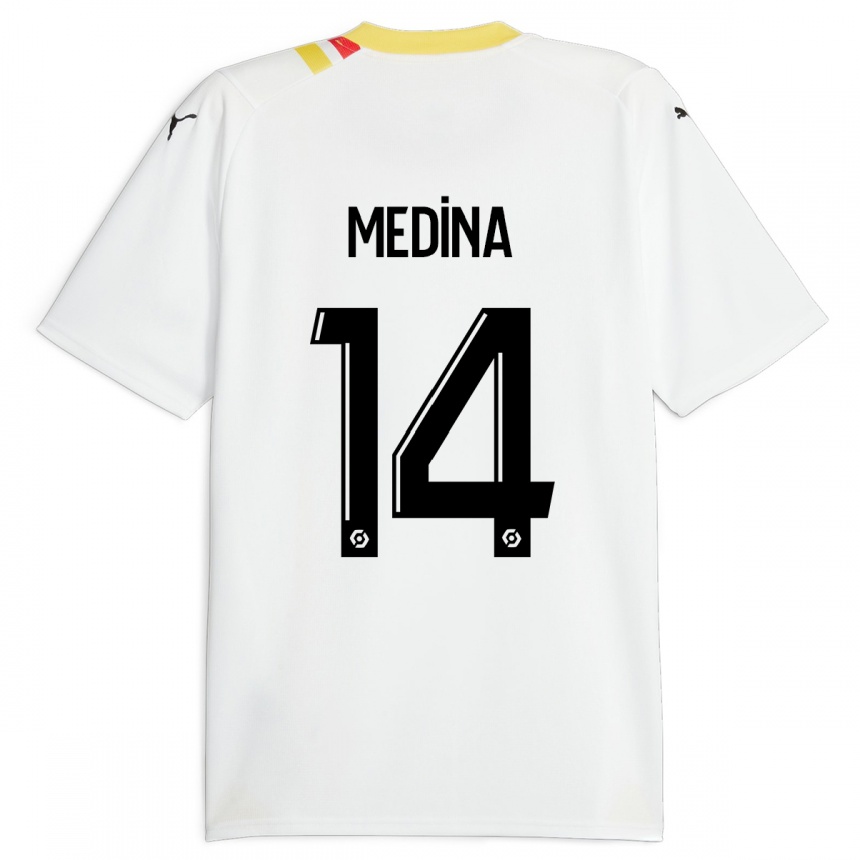 Vyrai Facundo Medina #14 Juoda Išvykos Marškinėliai 2023/24 T-Shirt