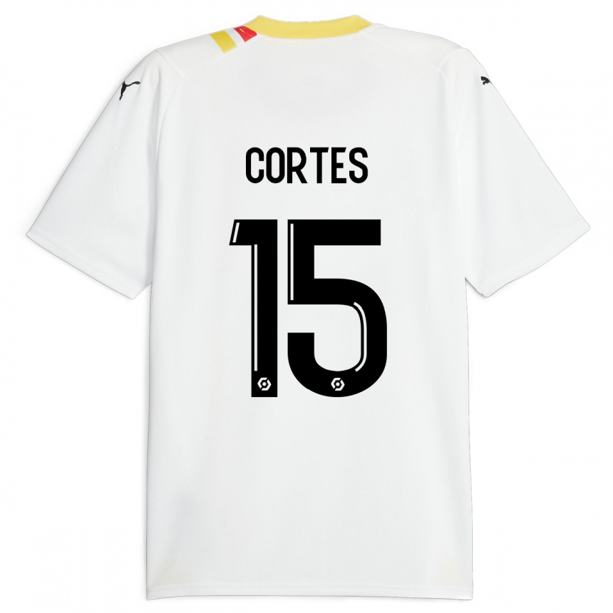 Vyrai Óscar Cortés #15 Juoda Išvykos Marškinėliai 2023/24 T-Shirt