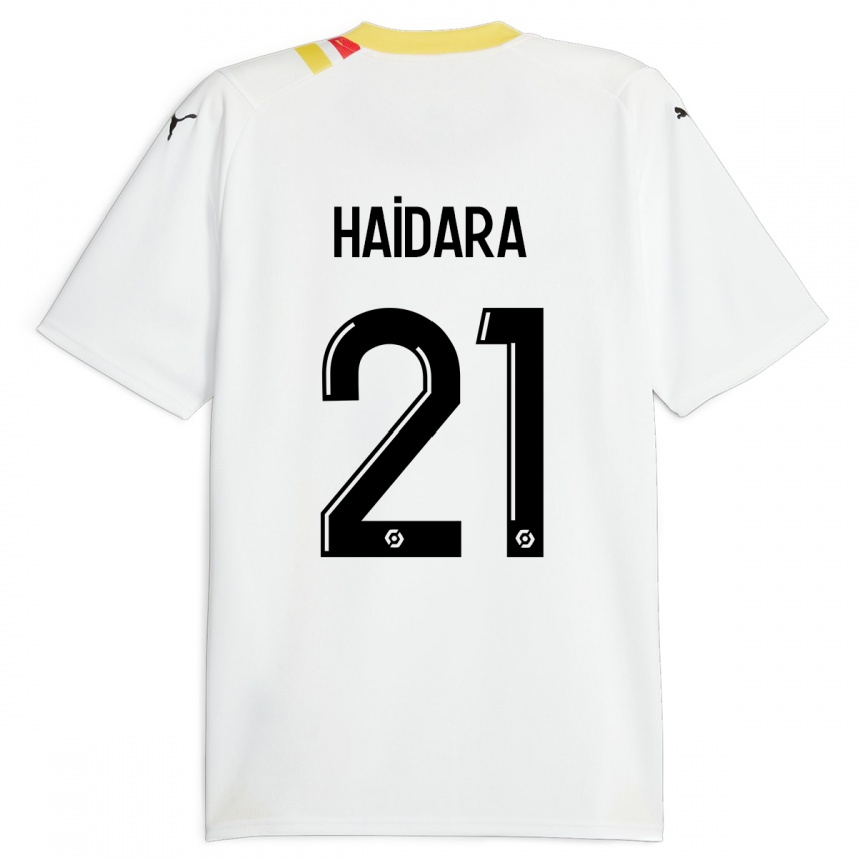 Vyrai Massadio Haidara #21 Juoda Išvykos Marškinėliai 2023/24 T-Shirt