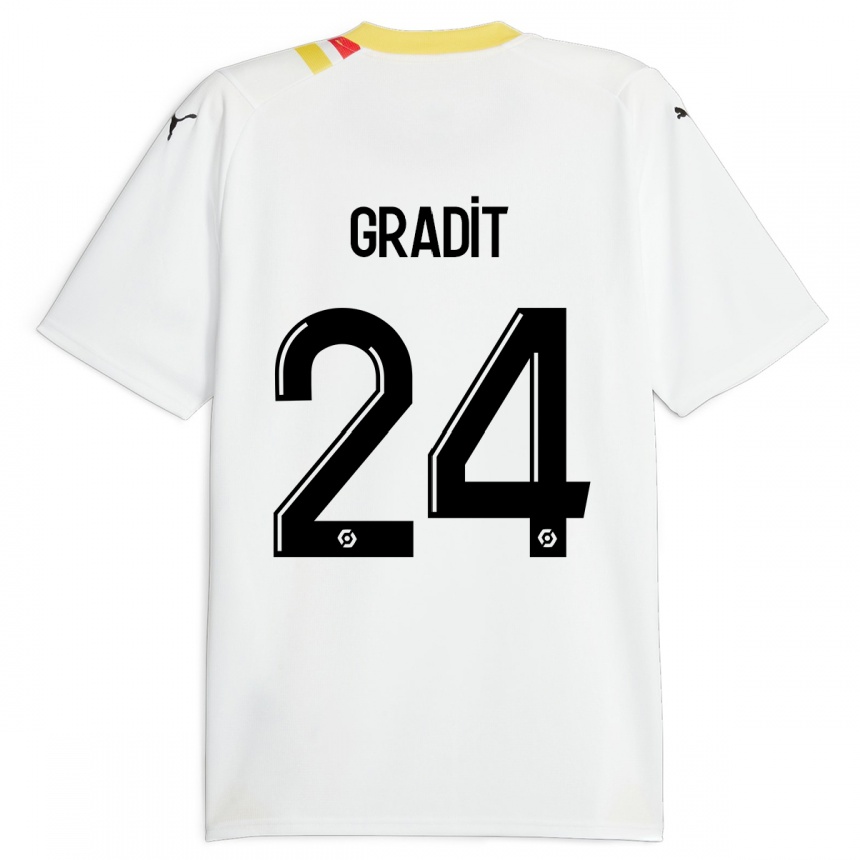 Vyrai Jonathan Gradit #24 Juoda Išvykos Marškinėliai 2023/24 T-Shirt