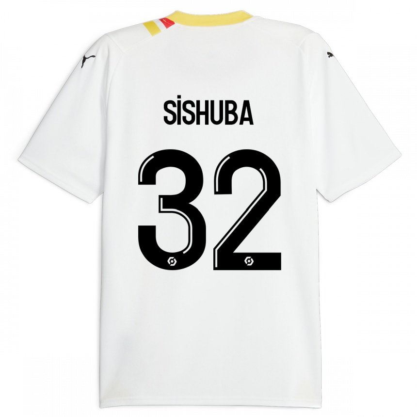 Vyrai Ayanda Sishuba #32 Juoda Išvykos Marškinėliai 2023/24 T-Shirt