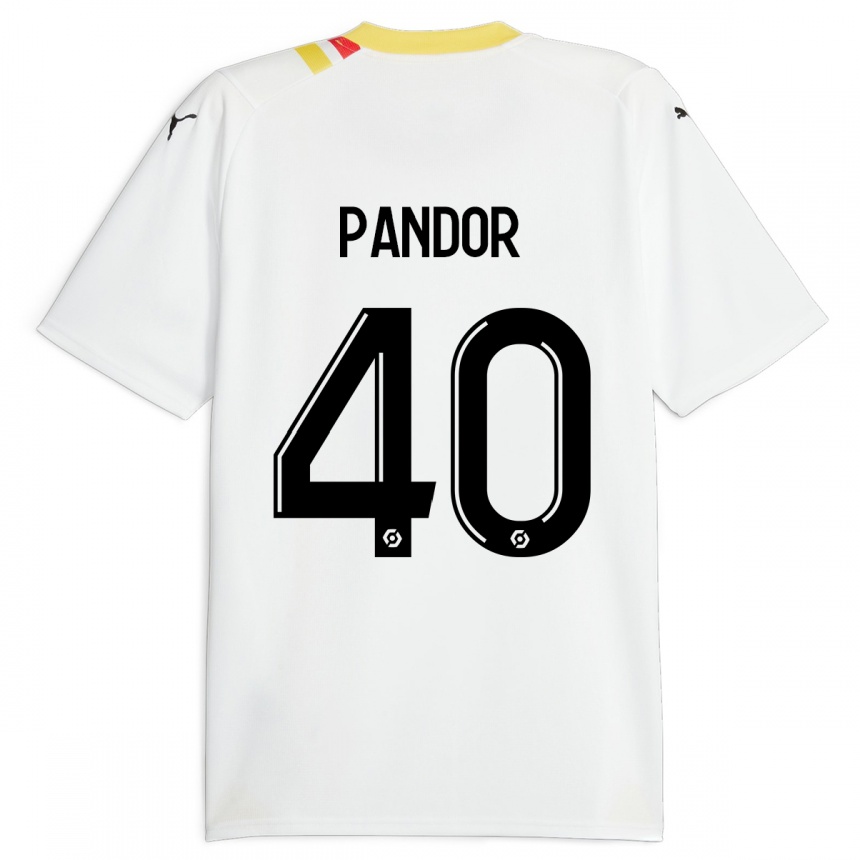 Vyrai Yannick Pandor #40 Juoda Išvykos Marškinėliai 2023/24 T-Shirt