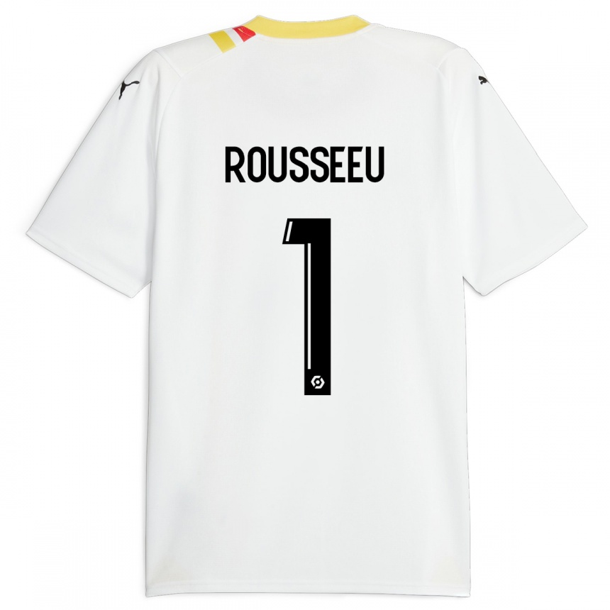 Vyrai Justine Rousseeu #1 Juoda Išvykos Marškinėliai 2023/24 T-Shirt