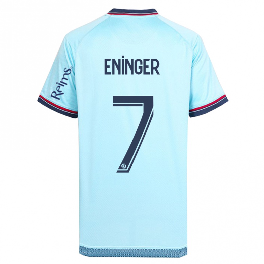 Vyrai Thelma Eninger #7 Dangaus Mėlynumo Išvykos Marškinėliai 2023/24 T-Shirt