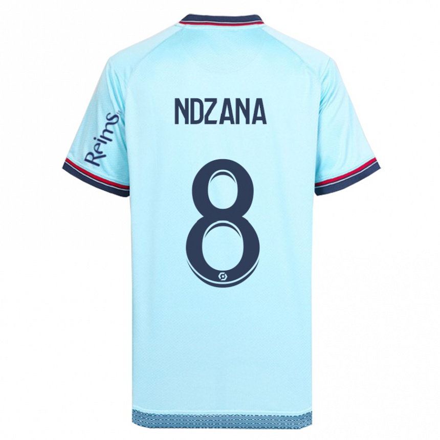 Vyrai Colette Ndzana Fegue #8 Dangaus Mėlynumo Išvykos Marškinėliai 2023/24 T-Shirt