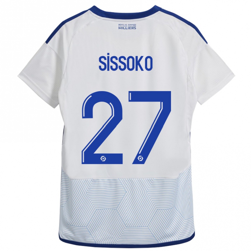 Vyrai Ibrahima Sissoko #27 Baltas Išvykos Marškinėliai 2023/24 T-Shirt
