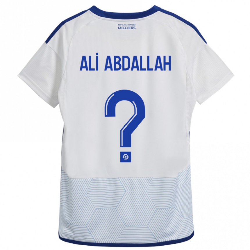 Vyrai Aboubacar Ali Abdallah #0 Baltas Išvykos Marškinėliai 2023/24 T-Shirt